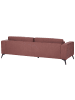 Beliani 3-Sitzer Sofa ANGE in Rot/Schwarz - (W) 214 x (H) 68 x (L) 84 cm