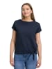 Betty Barclay Halbarm-Shirt mit Schleifenknoten in dunkelblau