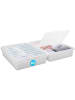 SmartStore 2er-Set Aufbewahrungsbox Bedroller Transparent 60L