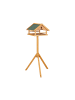 relaxdays Vogelfutterhaus in Natur/ Grün - (B)62 x (H)120 x (T)55 cm