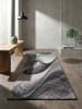 KADIMA DESIGN Teppichläufer Abstrakt pflegeleicht Wohnzimmer Schlafzimmer Flur in Grau