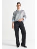 Rich & Royal Strickpullover in silber - 0001