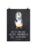 Mr. & Mrs. Panda Bild Pinguin Lolli mit Spruch in Kreidetafel
