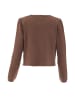 NAEMI Damen Strickjacke in Coffee