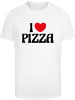 Mister Tee T-Shirt "Love Pizza Tee" in Weiß