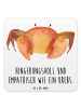 Mr. & Mrs. Panda Bierdeckel Sternzeichen Krebs mit Spruch in Weiß