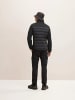 Tom Tailor Halb Wattierte Steppjacke ohne Kapuze Outdoor Übergangs Blouson in Schwarz-2