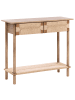 Beliani Konsolentisch BONDI in Braun - (W) 94 x (H) 78 x (L) 36 cm