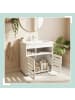relaxdays Waschbeckenunterschrank in Weiß - (B)60 x (H)63 x (T)30 cm