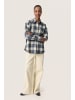 Soaked in Luxury Langarm - Hemd SLPamala Lockere Passform in Navy Checks