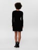 ONLY Mini Skater Kleid Langarm Strick Tunika Dress ONLALMA in Schwarz-2