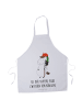 Mr. & Mrs. Panda Schürze Einhorn  mit Spruch in Weiß