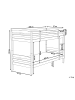 Beliani Kinderbett REGAT in Weiß - (W) 97 x (H) 147 x (L) 208 cm