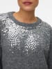 Vero Moda Strickpullover in Medium Grey Melange