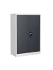 VCM  Büroschrank Stahlschrank abschließbar Malivo 3fach in Weiß / Anthrazit
