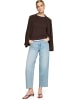 Zero  Basic Shirt mit U-Boot-Ausschnitt in Chocolate Plum