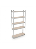 relaxdays 2 x Schwerlastregal in Silber - (B)80 x (H)168 x (T)30 cm