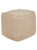 Beliani Pouf ALIPUR in Braun - (W) 40 x (H) 40 x (L) 40 cm