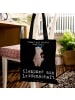 Mr. & Mrs. Panda Shopping Tasche Klempner Leidenschaft mit Spruch in Schwarz
