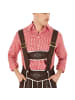 tectake Lederhose/Herrentracht, in braun, Gr. XXL, Traditionelle Stickereien