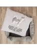 Mr. & Mrs. Panda Hundesofa Siberian Husky Moment mit Spruch in Grau Pastell