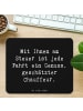 Mr. & Mrs. Panda Mouse Pad Spruch Chauffeur Genussfahrt mit Spruch in Schwarz
