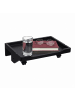 relaxdays Nachttisch klemmbar in Schwarz - (B)36 x (H)9 x (T)25,5 cm