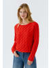 Oui Pullover SIRAH in high risk red