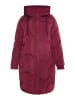 Albee Women Plus Size Steppmantel in Weinrot