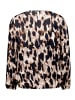 Betty Barclay Schlupfbluse langarm in Beige/Schwarz