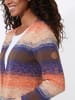 WITT WEIDEN Long-Strickjacke in jeansblau-sand-meliert