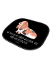 Mr. & Mrs. Panda Sonnenblende Auto Hund Basset Hound mit Spruch in Schwarz