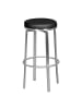 KADIMA DESIGN Barhocker | Edelstahl, 42x76x42cm, Schwarz, 360° Drehbar