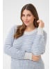 KAFFE curve Strickpullover KCeliona Loose fit in Light GreyM/Windward Structure