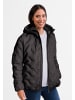 CASH-MERE.CH Padded Jacket mit Kapuze in Schwarz