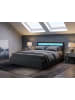 Beliani Doppelbett ARMELLE in Schwarz - (W) 168 x (H) 83 x (L) 216 cm