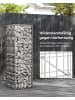 SONGMICS 3er-Set: Gabione in Silber - (B)100 x (H)30 x (T)30 cm