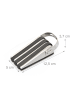 relaxdays 2er Set Türstopper in Schwarz/Silber - (B)5 x (H)4 x (T)12,5 cm