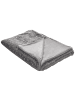 Beliani Kuscheldecke ALAZEYA in Grau/Gold - (W) 130 x (H) 1 x (L) 180 cm