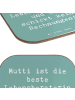 Mr. & Mrs. Panda Holz Untersetzer Spruch Mama Ratschläge mit Spruch in Meeresbrise