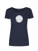 GreenBomb T-Shirt Nature Penguin Hike in Marineblau