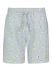 Sublevel Badehose Allover Print Freizeit Strandlook in Blau