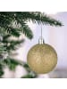 relaxdays 100-tlg. Weihnachtskugeln Set in Champagner