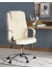 Beliani Bürostuhl WINNER in Beige/Schwarz/Silber - (W) 60 x (H) 112 x (L) 60 cm