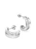 Tom Tailor Creolen Silber 925, rhodiniert in Silber