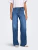 ONLY Jeans mit weitem Bein in Medium Blue Denim