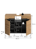 ebuy24 Waschbeckenunterschrank Canu Eiche 80 x 34 cm