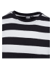 Urban Classics Urban Classics Herren Block Stripe Tee in blk/wht