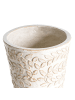 Beliani Outdoor Blumentopf ALIARTOS in Weiß/Beige - (W) 26 x (H) 43 x (L) 26 cm
