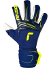 Reusch Torwarthandschuhe Attrakt Duo Finger Support in 4409 premium blue/sfty yellow